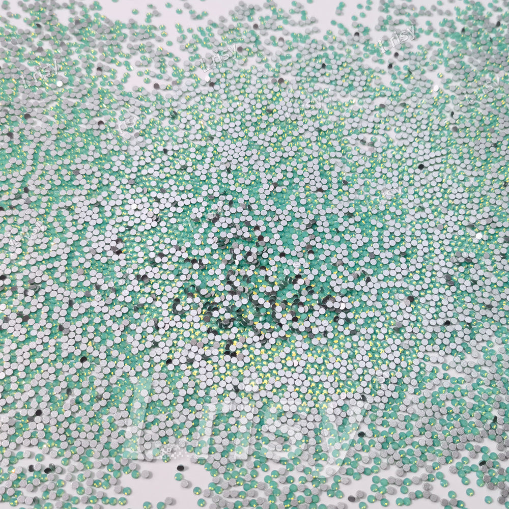 1.9-2.1mm Green (Pacific) Opal Flat back Rhinestones FBRS028