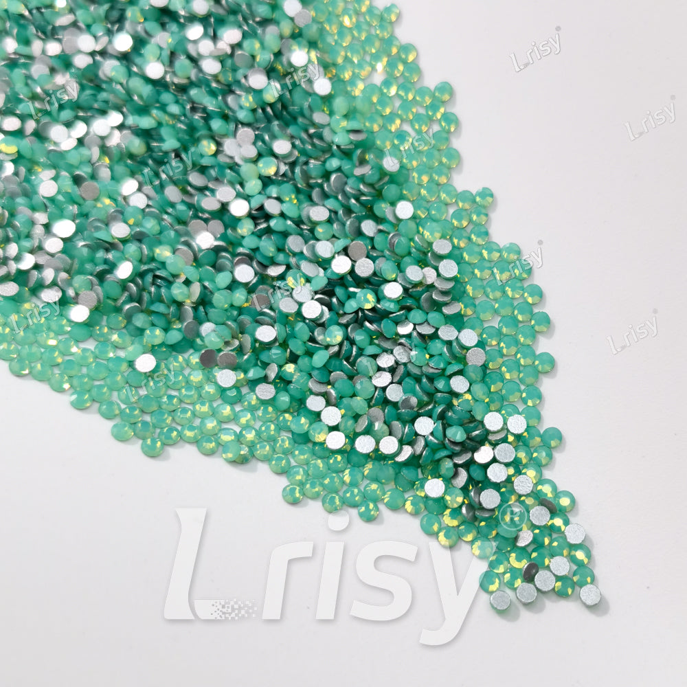 1.9-2.1mm Green (Pacific) Opal Flat back Rhinestones FBRS028