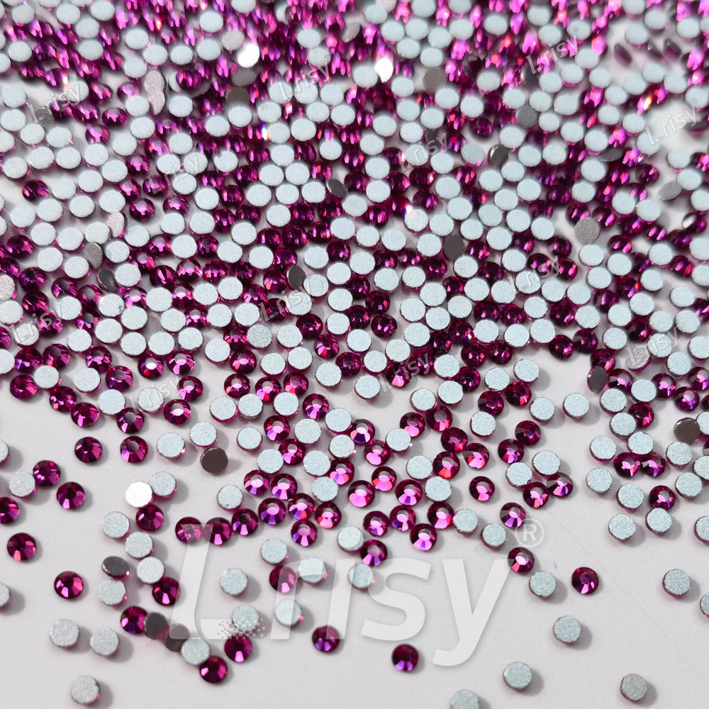 1.9-2.1mm Fuchsia Flat back Rhinestones FBRS025