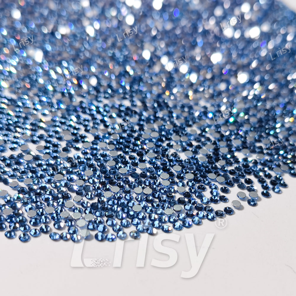 1.9-2.1mm Light Blue Flat Back Rhinestones FBRS003
