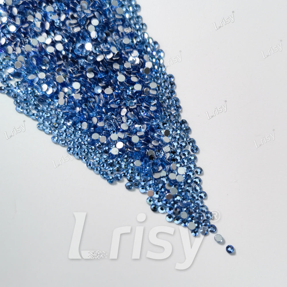 1.9-2.1mm Light Blue Flat Back Rhinestones FBRS003