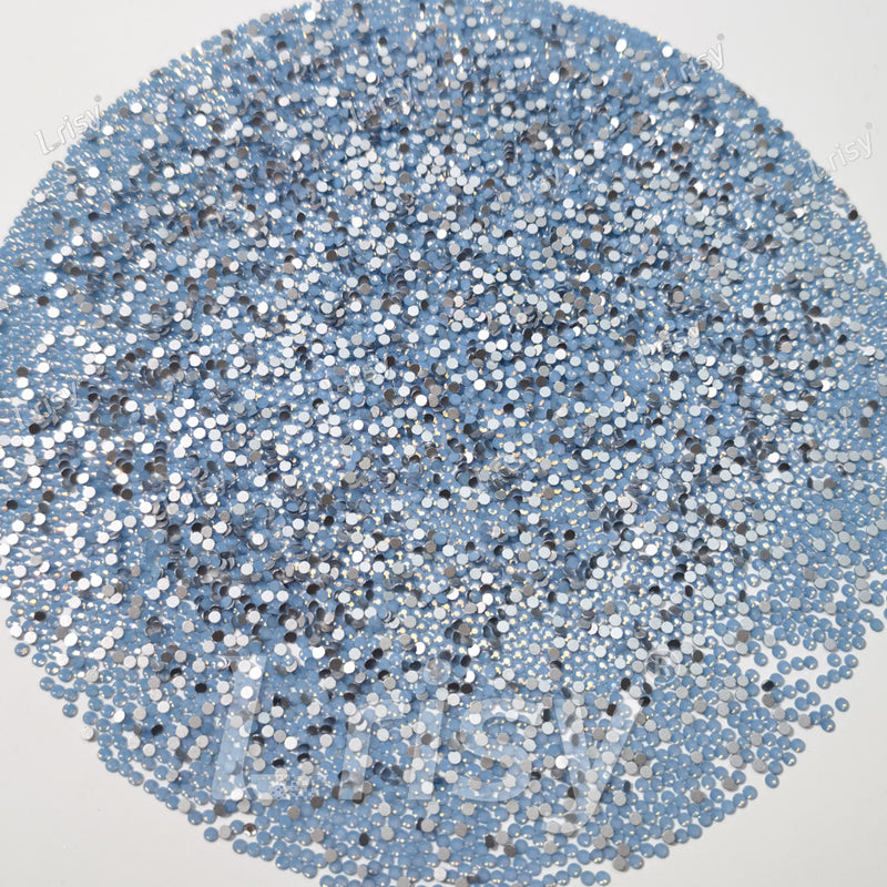1.9-2.1mm Blue Opal Flat Back Rhinestones FBRS027
