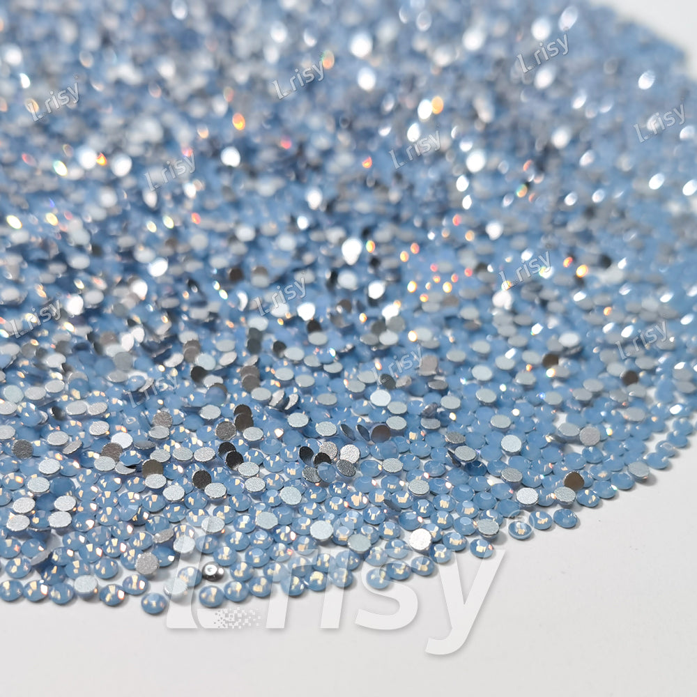 1.9-2.1mm Blue Opal Flat Back Rhinestones FBRS027