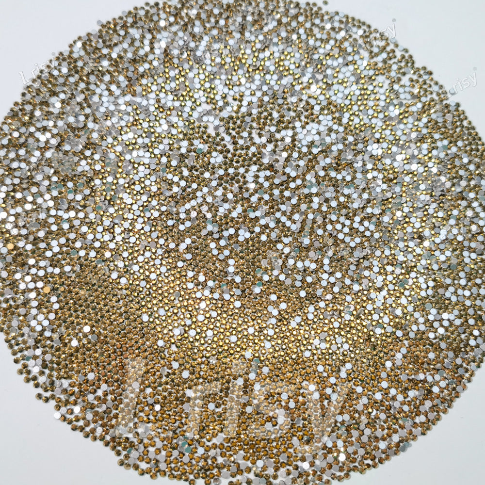 1.9-2.1mm Golden Ore Flat Back Rhinestones FBRS037