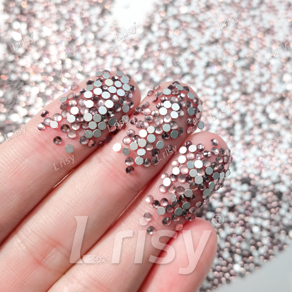 1.9-2.1mm Light Purple Flat Back Rhinestones FBRS010