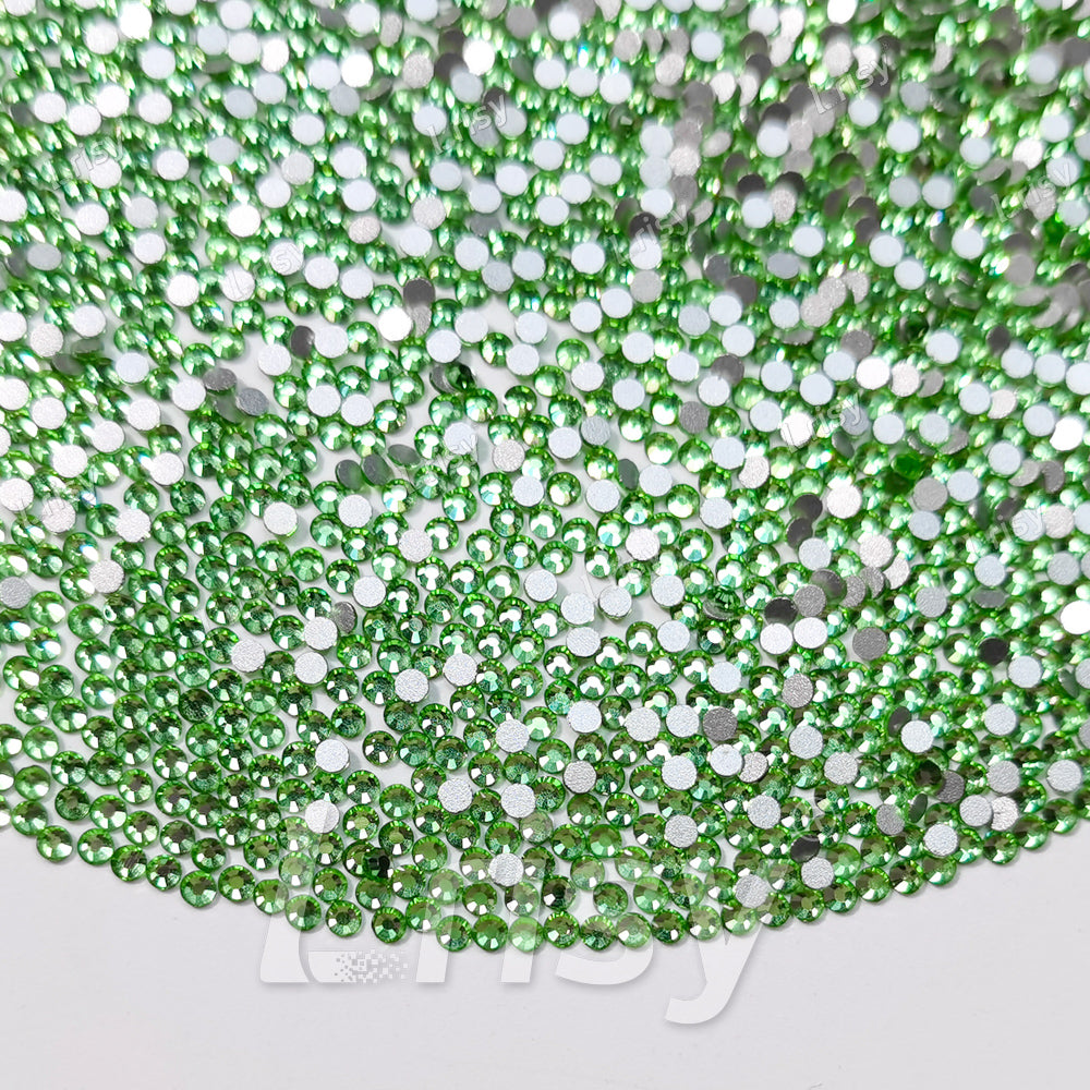1.9-2.1mm Light Green Flat Back Rhinestones FBRS007