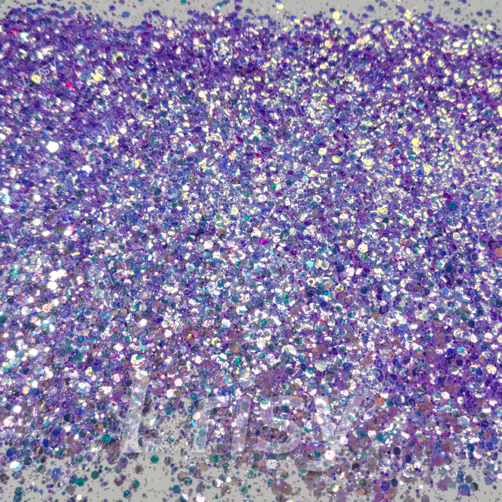 Fluorescent Mauve (Light Purple) General Mixed Iridescent Glitter BBS003