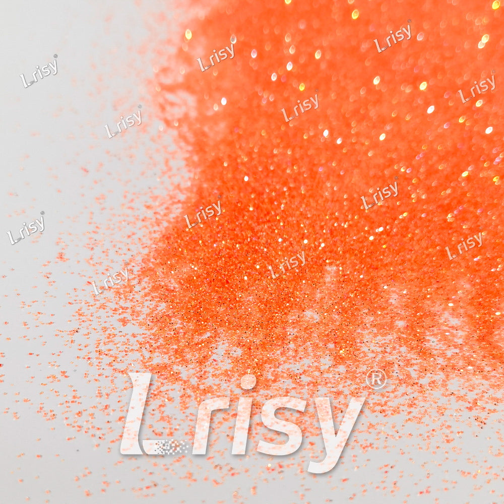 0.2mm Fluorescent Carrot Orange Iridescent Glitter BBS002