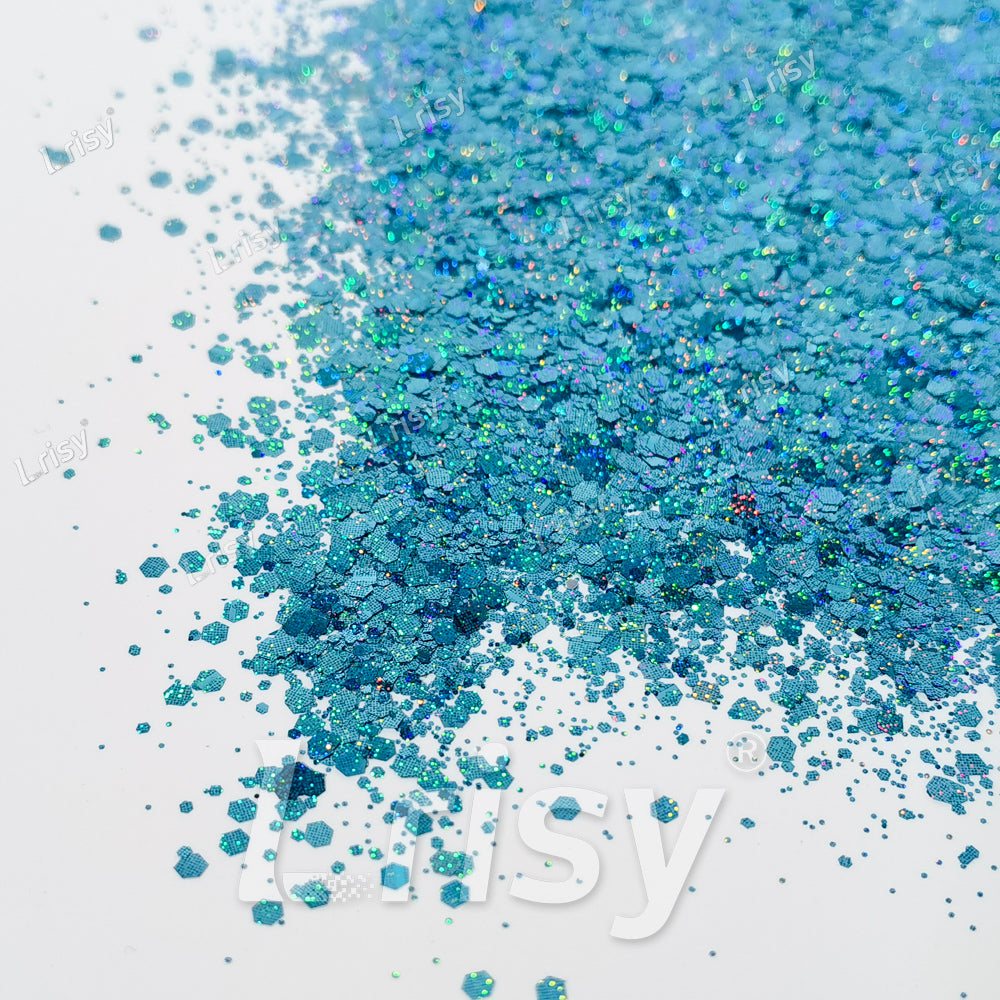 Starlight Holographic Lake Blue General Mixed Glitter GLB0711