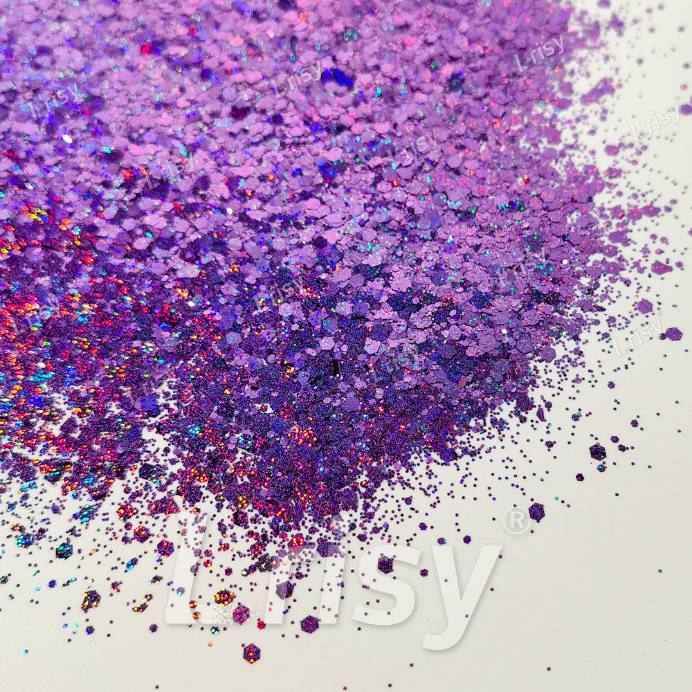Starlight Holographic Violet General Mixed Glitter GLB0806