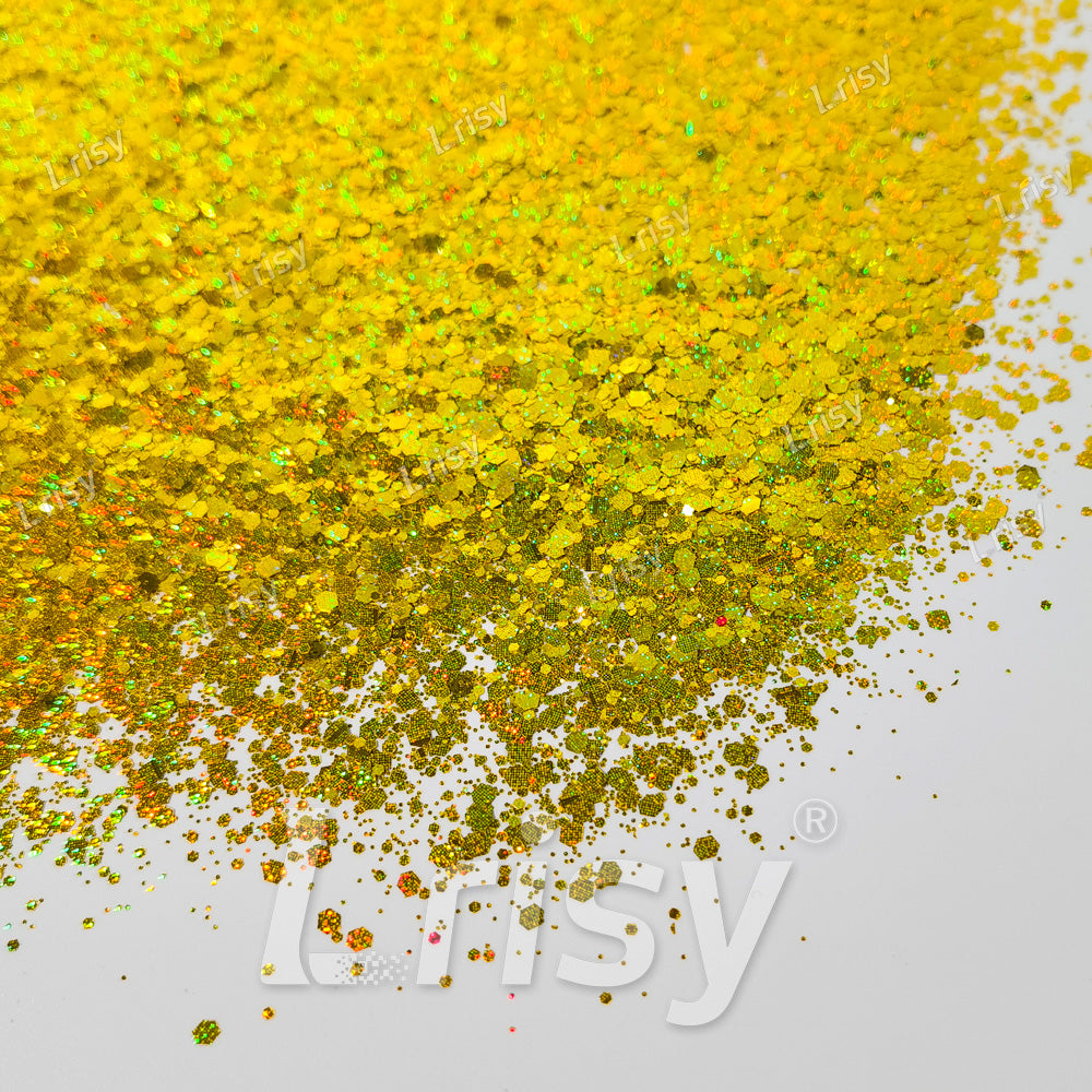 Starlight Holographic Brilliant Gold General Mixed Glitter GLB0210