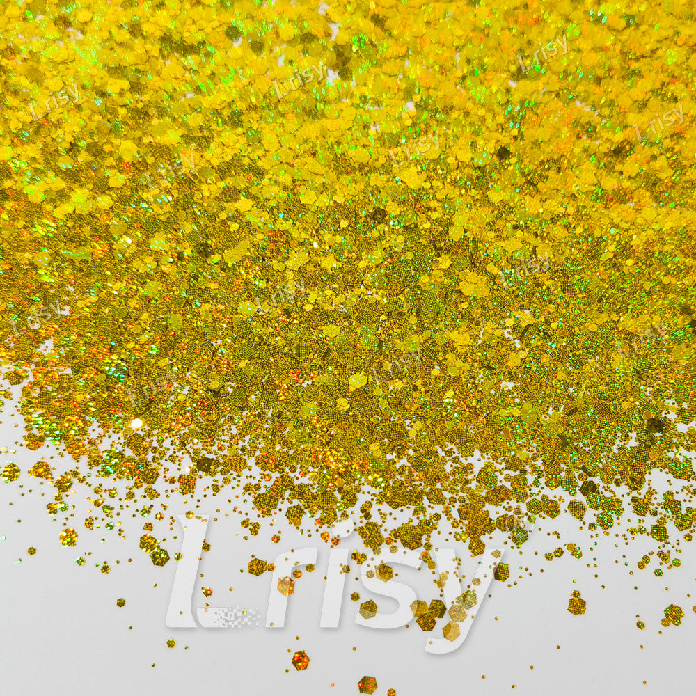 Starlight Holographic Brilliant Gold General Mixed Glitter GLB0210