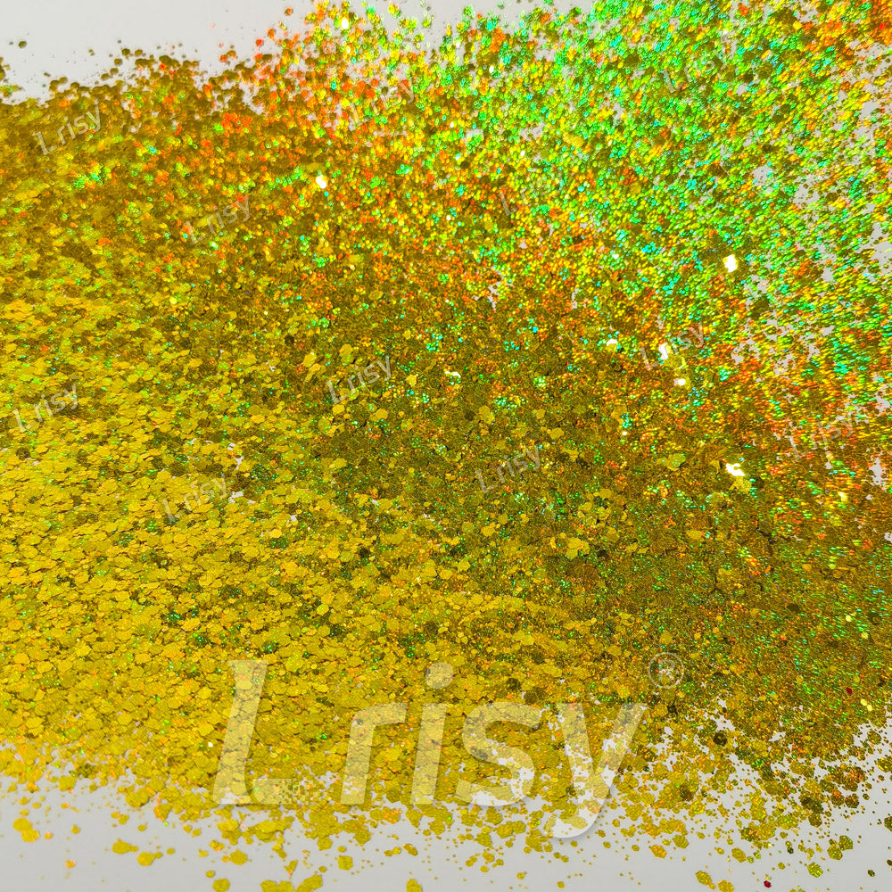 Starlight Holographic Brilliant Gold General Mixed Glitter GLB0210