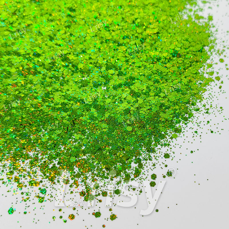 Starlight Holographic Spring Green General Mixed Glitter GLB0612
