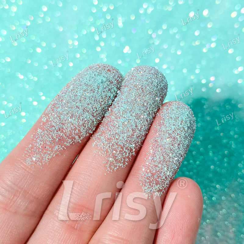 0.2mm Fluorescent Mint Iridescent Fine Glitter BLC25