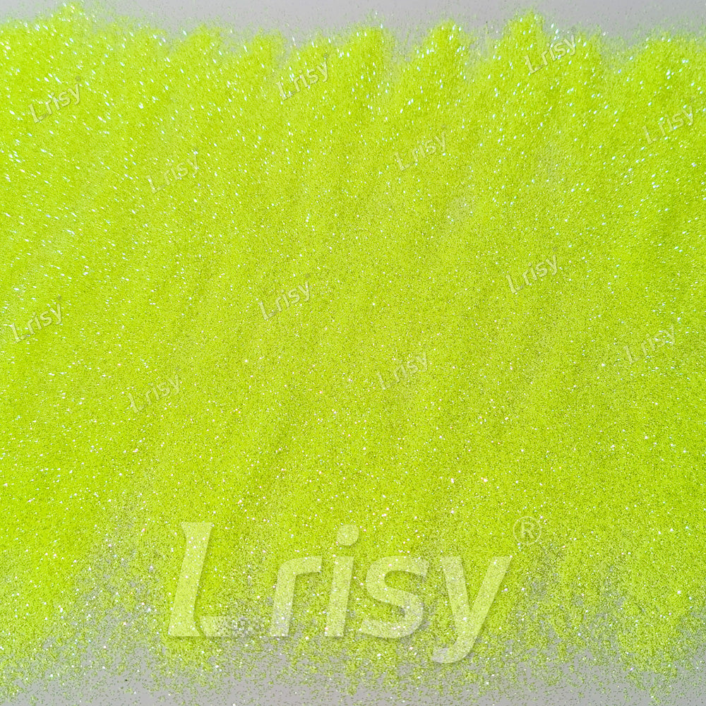 0.2mm Fluorescent Lime Iridescent Fine Glitter BLC23