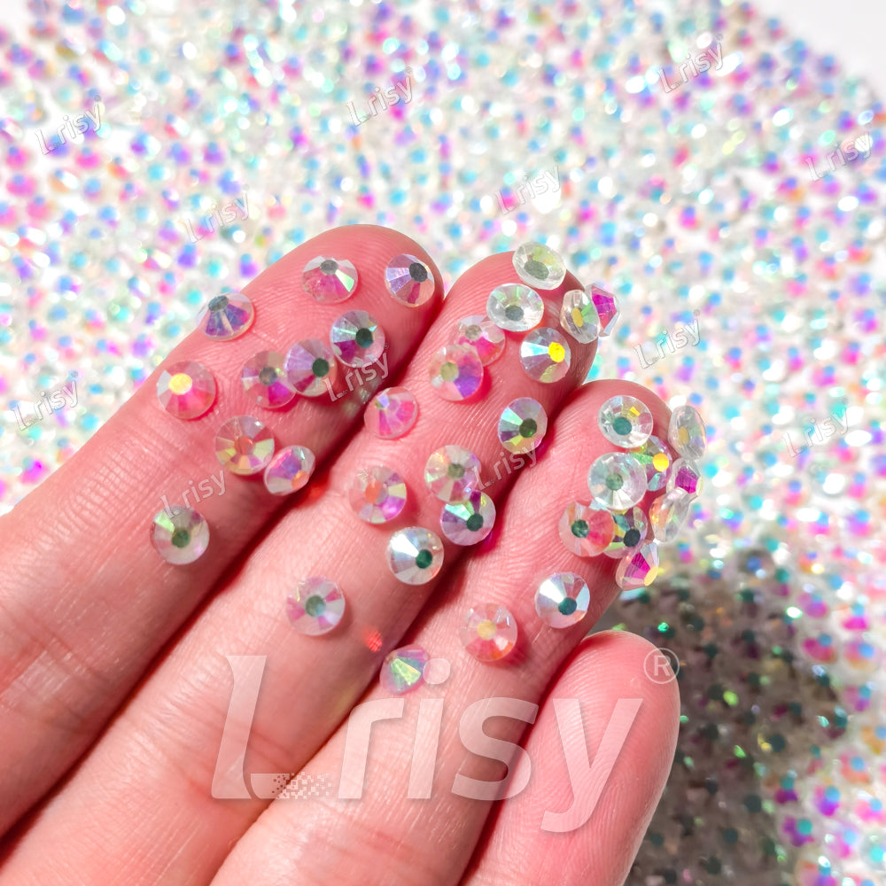 4.6-4.8mm Dream Blue Crystal Flat back Rhinestones FBRS043