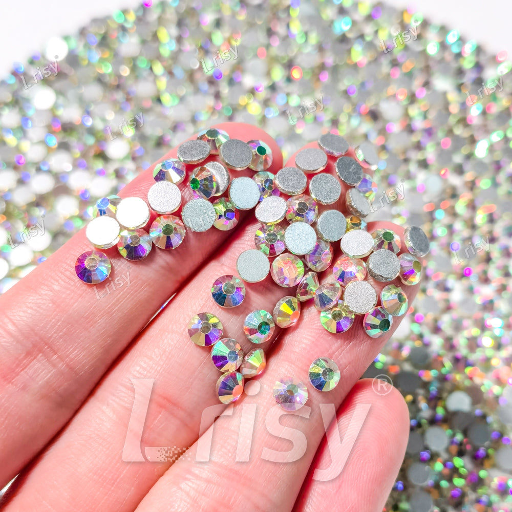 4.6-4.8mm Crystal Iridescent Flat back Rhinestones FBRS031