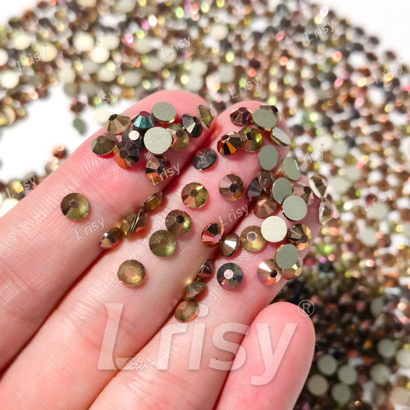 4.6-4.8mm Magic Gold Flat back Rhinestones FBRS047
