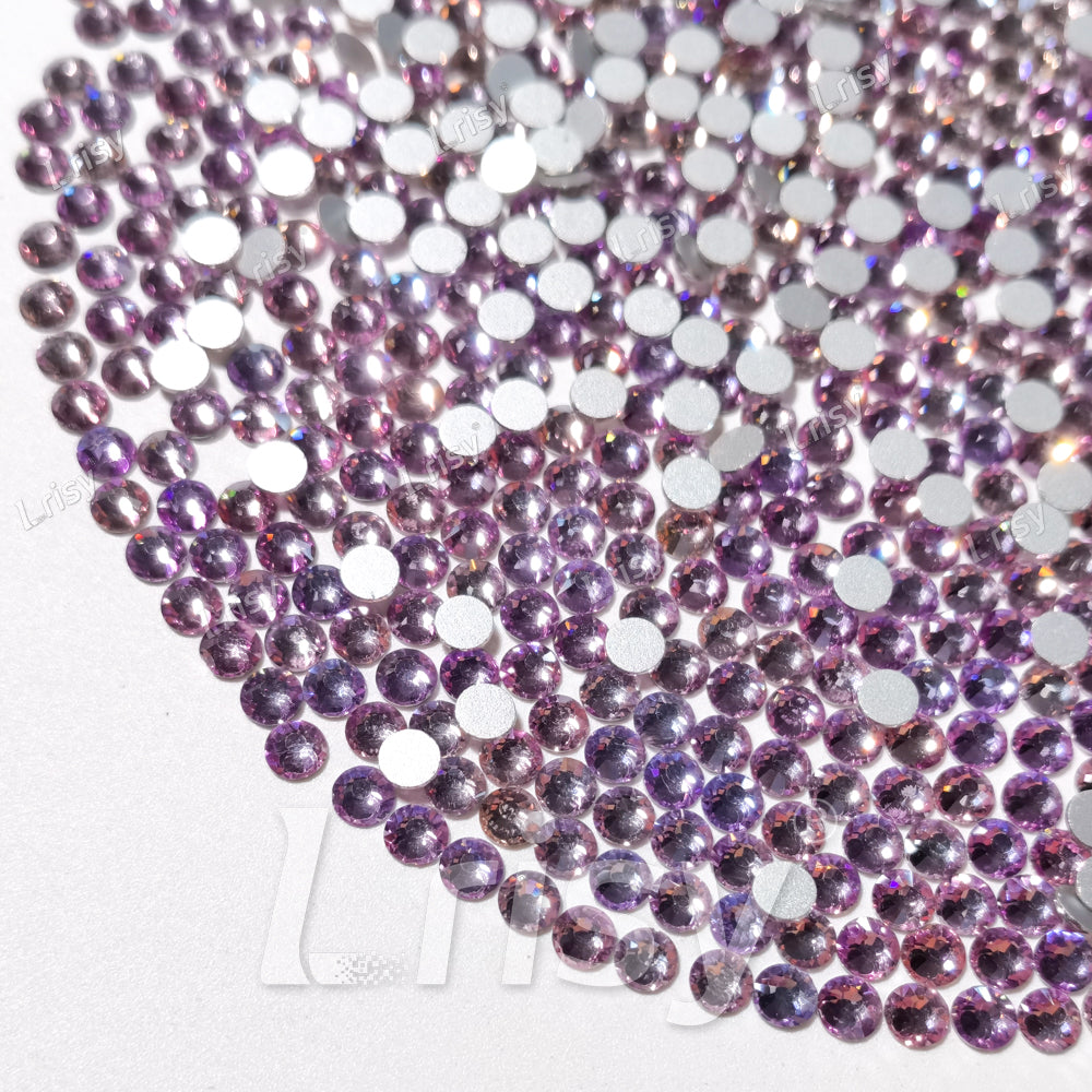 4.6-4.8mm Cyan Pink Flat back Rhinestones FBRS091