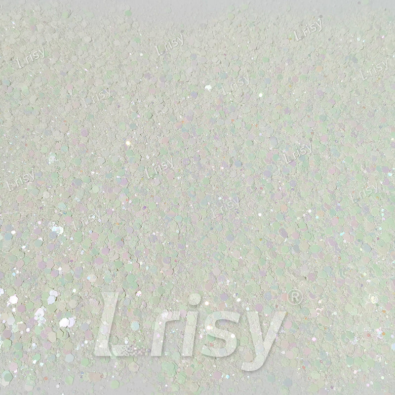 Macaron Color General Mixed Iridescent White Glitter FC-E8030