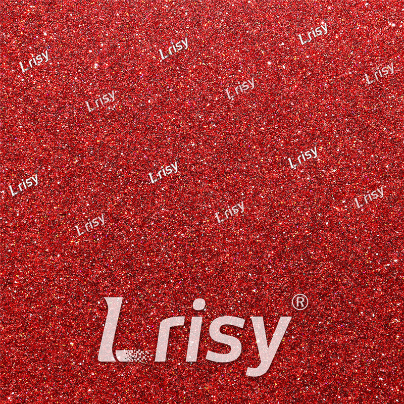 0.2mm Hexagon Shapes Laser Red Glitter LB0300