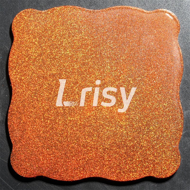 Lrisy Holographic Extra Fine Glitter Powder with Shaker Lid 140g/4.5oz (Ultra Thin Holographic Red Bronze/LB0401)