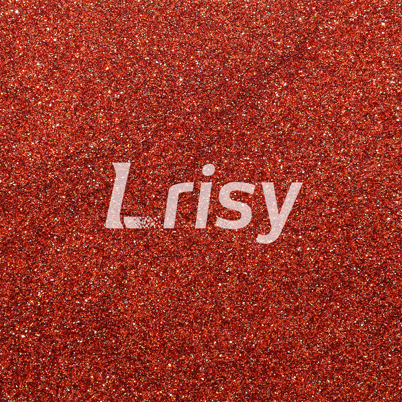 Lrisy Holographic Extra Fine Glitter Powder with Shaker Lid 140g/4.5oz (Ultra Thin Holographic Red Bronze/LB0401)