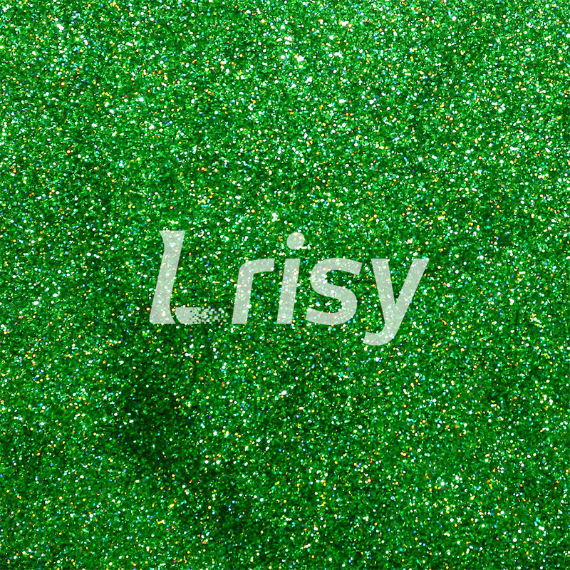 Lrisy Holographic Extra Fine Glitter Powder with Shaker Lid 140g/4.5oz (Ultra Thin Holographic Dark Green/LB0600)