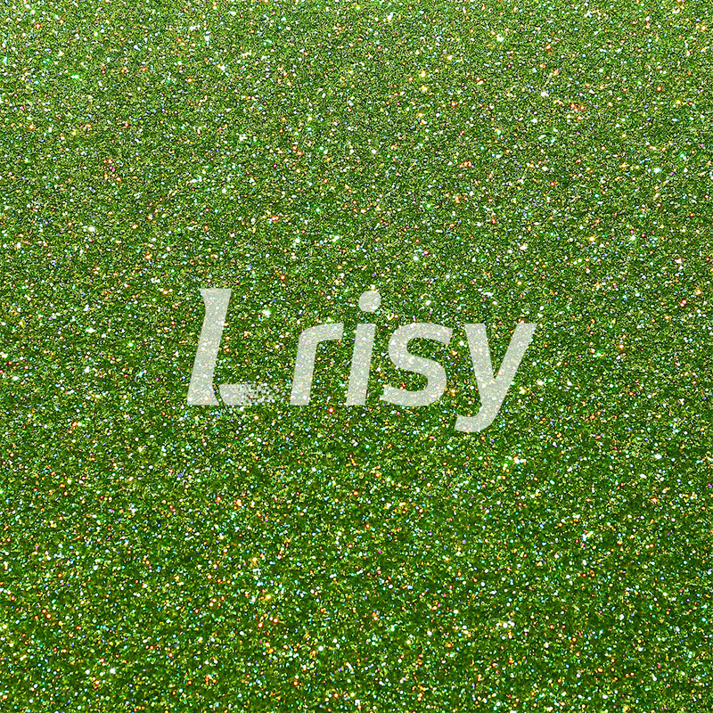Lrisy Holographic Extra Fine Glitter Powder with Shaker Lid 140g/4.5oz (Ultra Thin Holographic Green/LB0601)