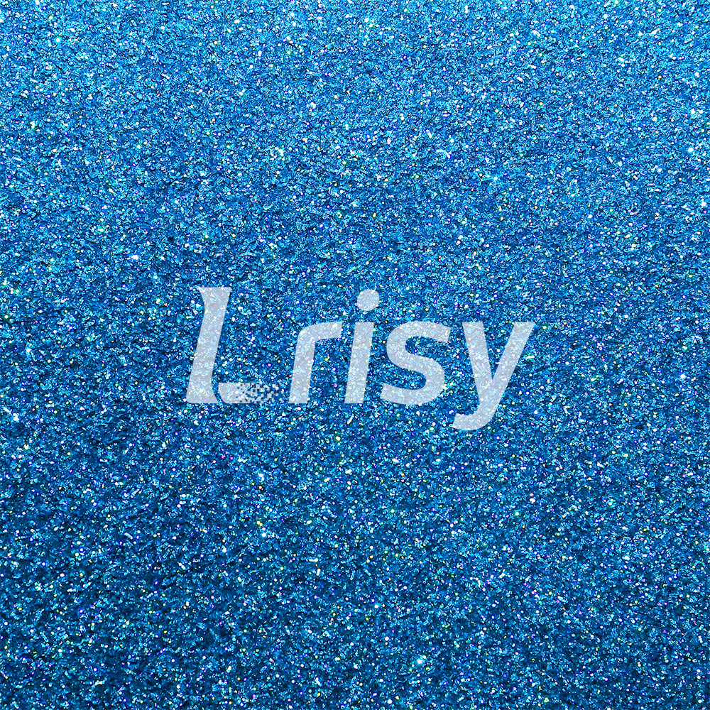 Lrisy Holographic Extra Fine Glitter Powder with Shaker Lid 140g/4.5oz (Ultra Thin Holographic Sky Blue/LB0700)