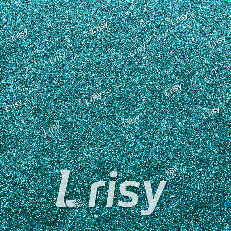 0.2mm Hexagon Shapes Laser Teal Green Glitter LB0702