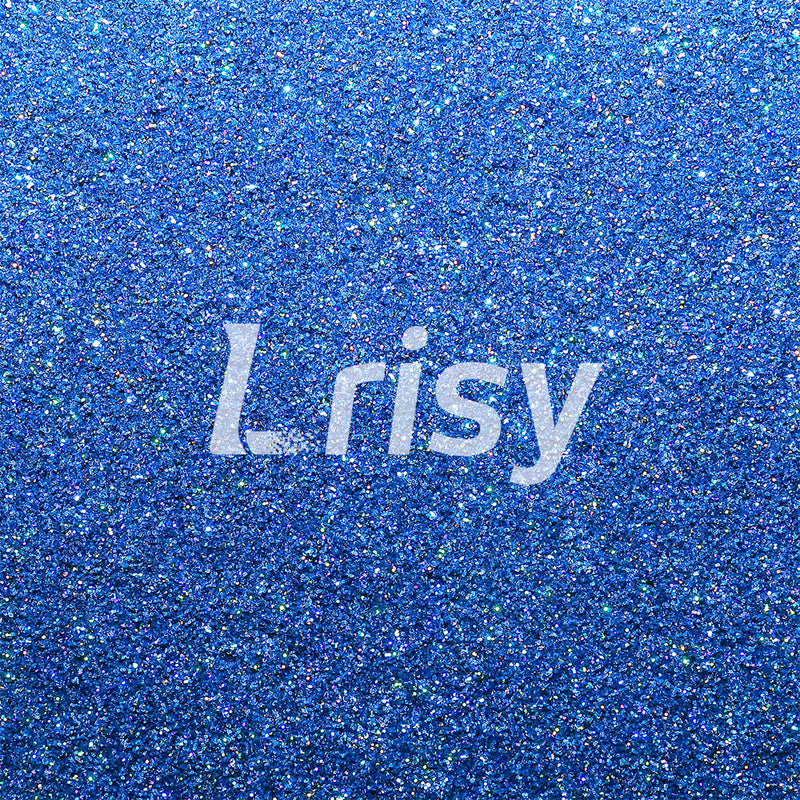Lrisy Holographic Extra Fine Glitter Powder with Shaker Lid 140g/4.5oz (Ultra Thin Holographic Sea Blue/LB0709)