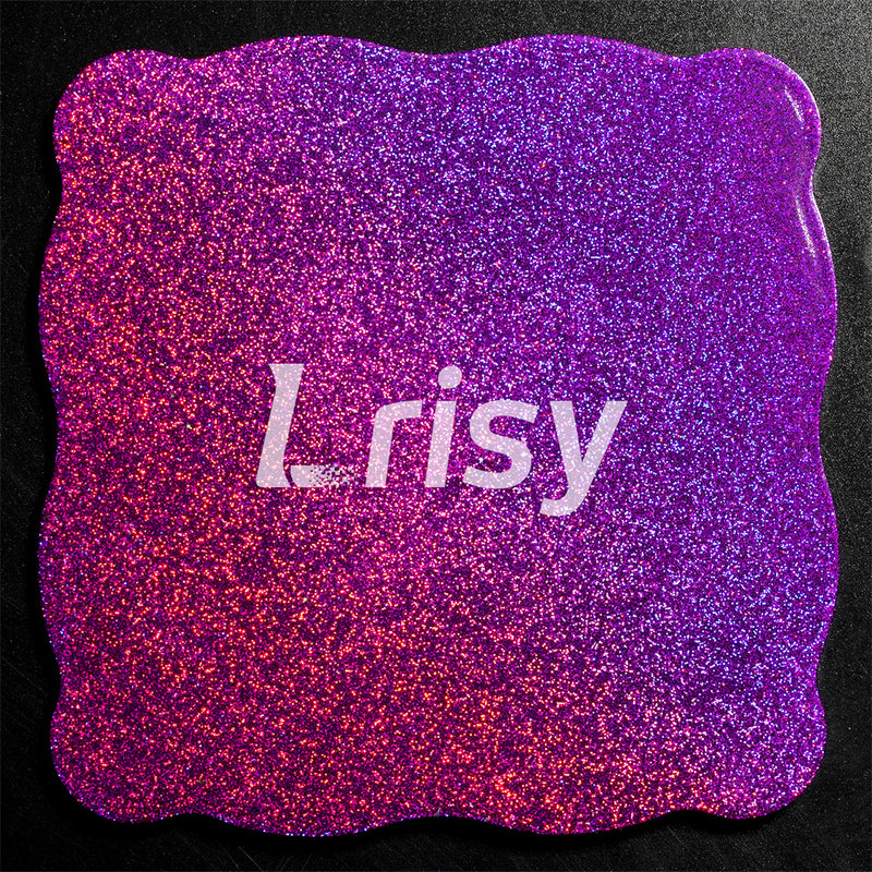 Lrisy Holographic Extra Fine Glitter Powder with Shaker Lid 140g/4.5oz (Ultra Thin Holographic Purple/LB0800)