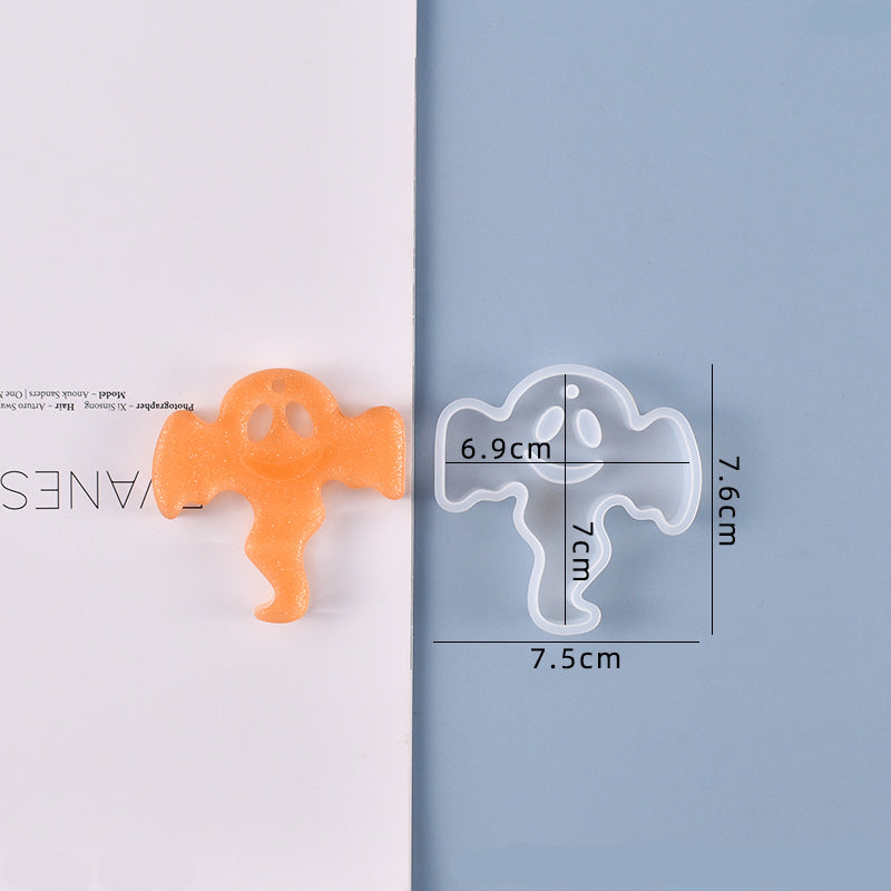 Halloween Smiling Ghost Silicone Resin Mold M-YMR-NG006