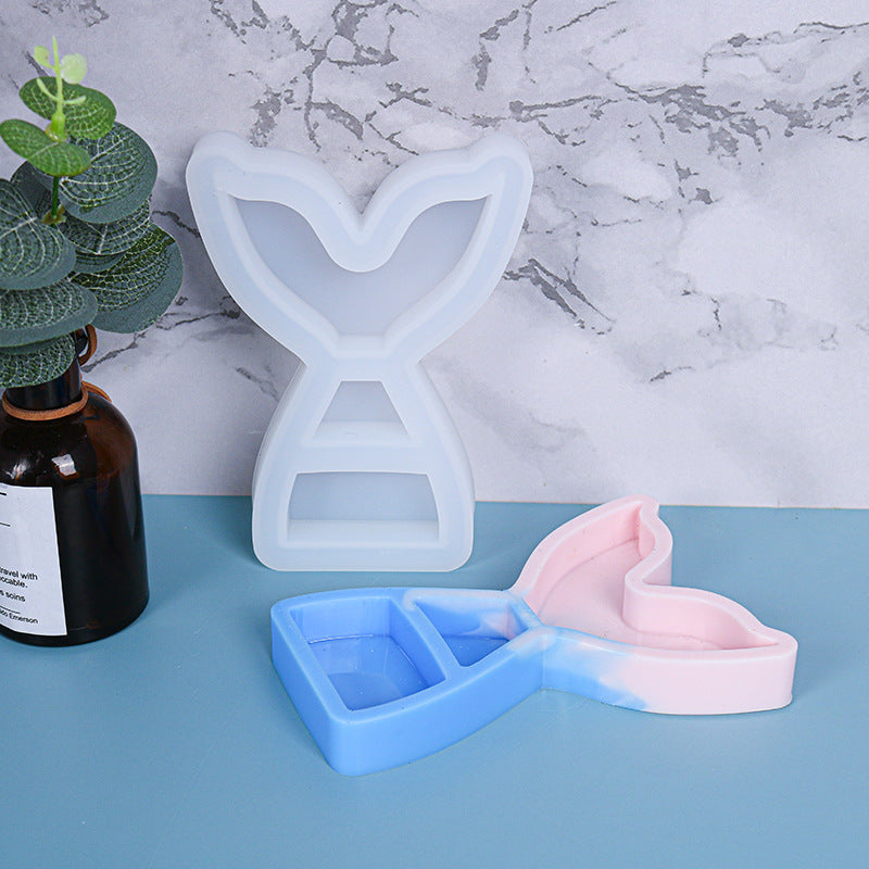 Fish Tail Jewelry Box Silicone Mold For Epoxy Resin M-DYYY-YWB001