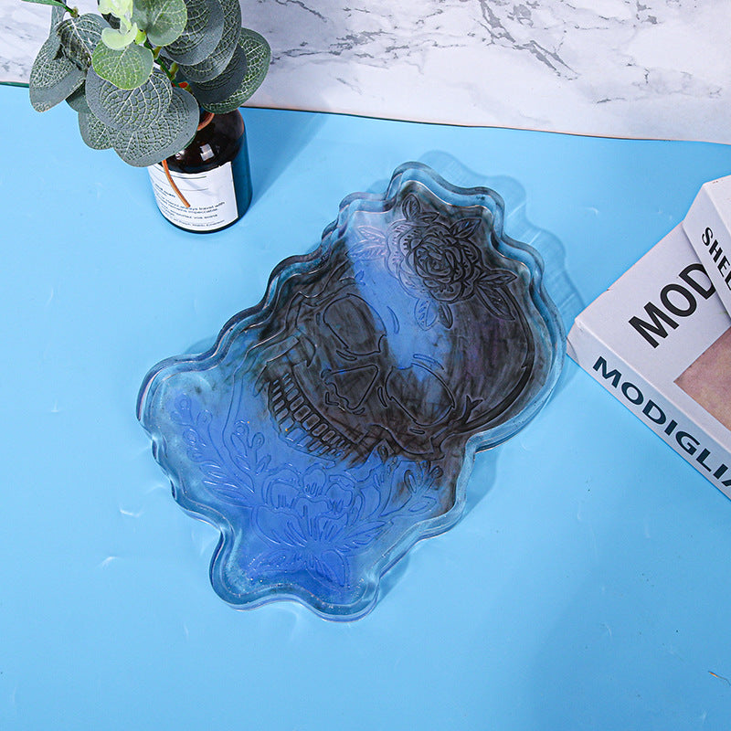 Halloween Style Tray Coaster Silicone Resin Mold