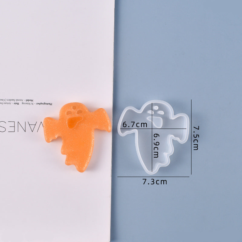 Halloween Scared Ghost Silicone Resin Mold M-YMR-NG007