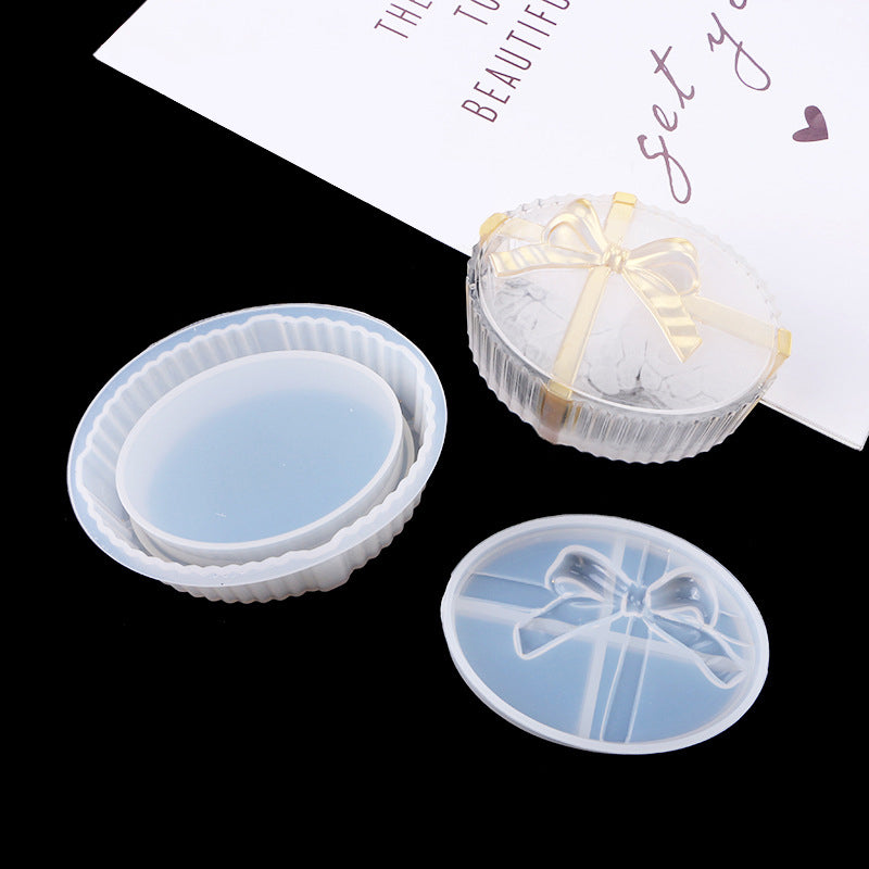 Bow Knot Pack of 4 Jewelry Storage Box Silicone Resin Mold M-FX-HDJ001
