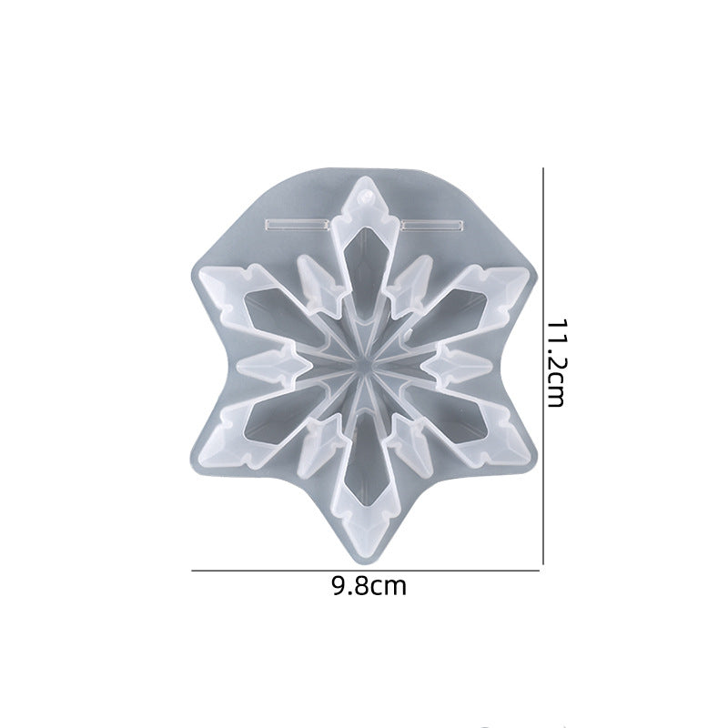 Snowflake Pendant Jewelry Silicone Resin Mold M-YMR-XHDJ009
