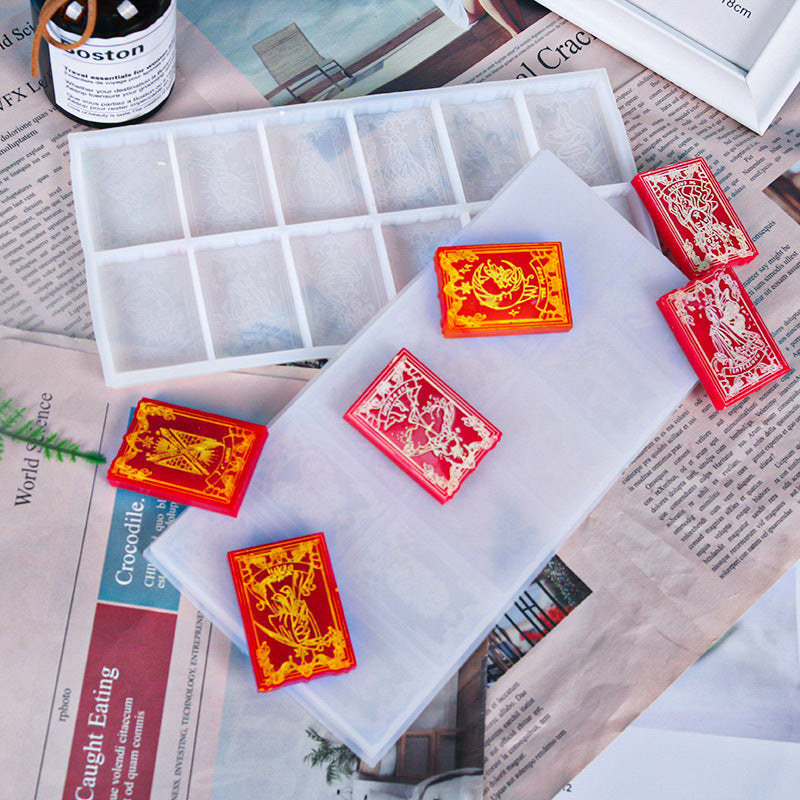 Tarot Cards DIY Jewelry Pendant Silicone Resin Mold M-DYYY-TLP001