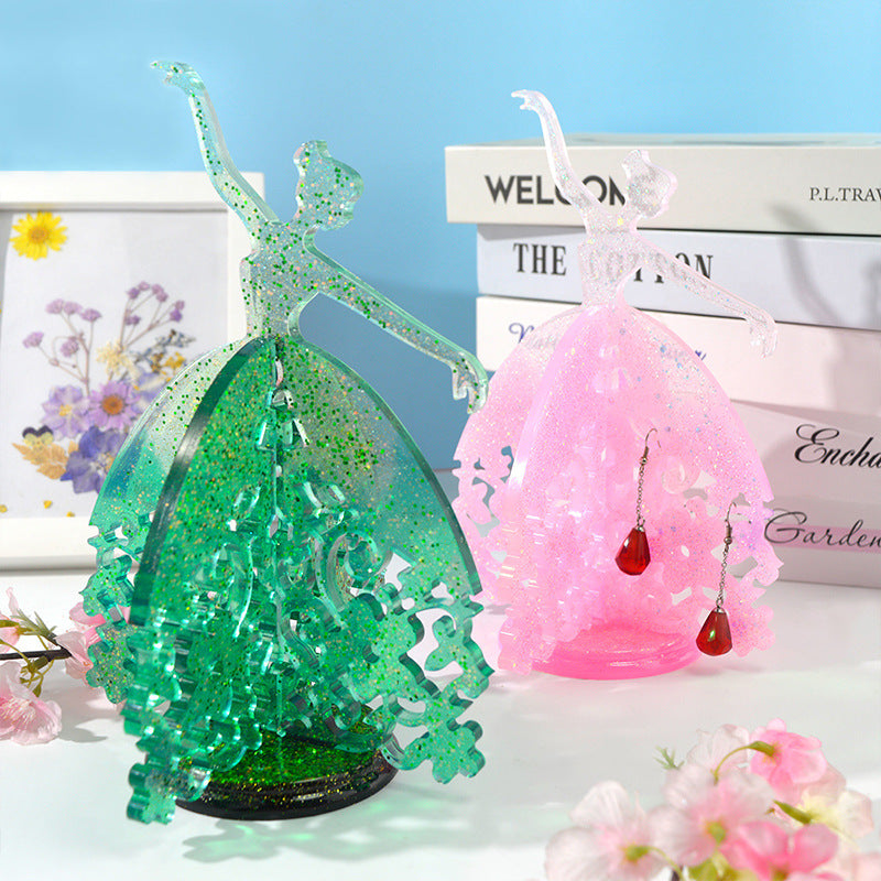 Ballet Dancing Girl DIY Resin Crafts For Silicone Molds M-QZ-BLW001