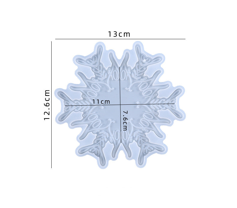 Snowflake Pendant Jewelry Silicone Resin Mold M-YMR-XHDJ006