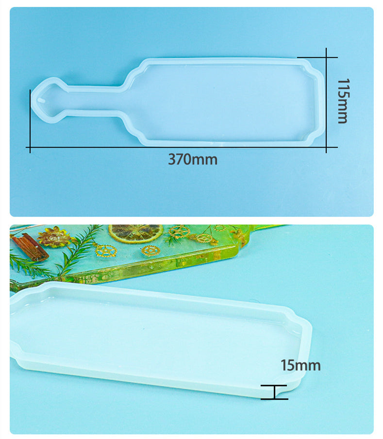 Paddle Shape Tray Coaster Silicone Resin Mold M-DYYY-CJZ001