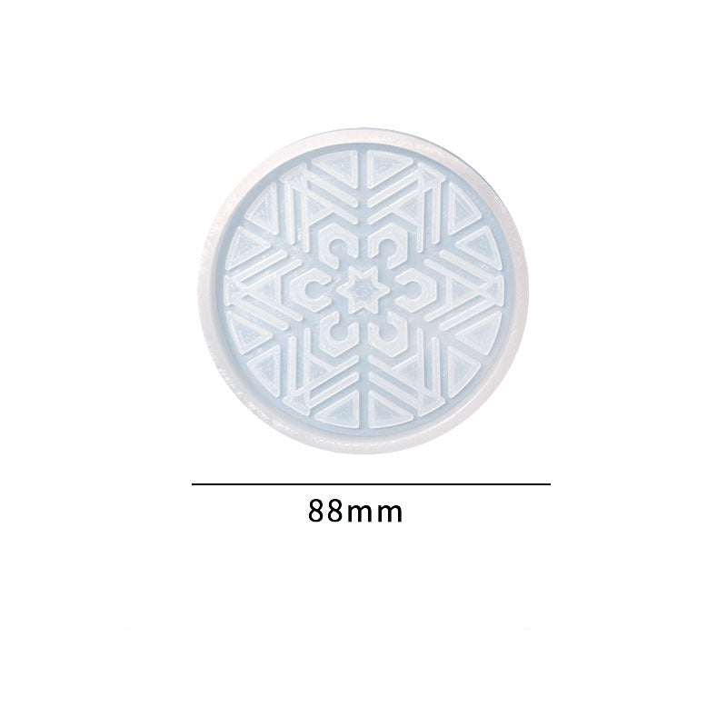 Pack of 2 Christmas Tray Coaster Silicone Resin Mold
