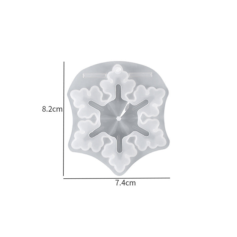 Snowflake Pendant Jewelry Silicone Resin Mold M-YMR-XHDJ008