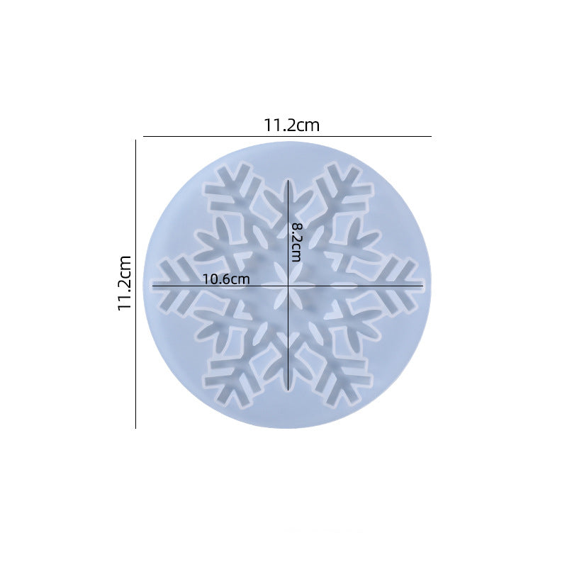 Snowflake Pendant Jewelry Silicone Resin Mold M-YMR-XHDJ005