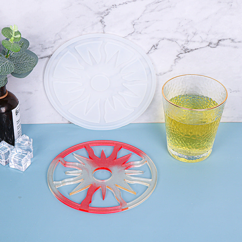 "Sun" Tray Coaster Silicone Resin Mold M-DYYY-TYBD001