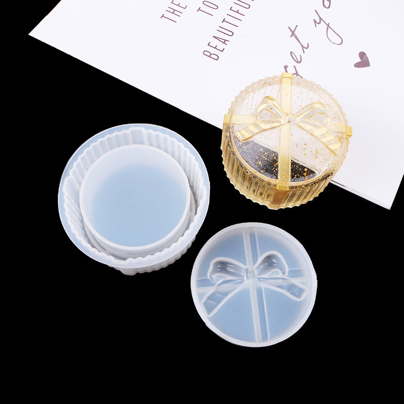 Bow Knot Pack of 4 Jewelry Storage Box Silicone Resin Mold M-FX-HDJ001