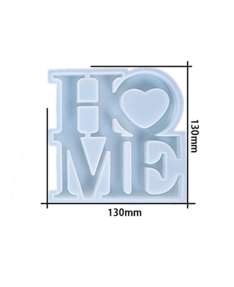 HOME Alphabet Decoration Silicone Resin Mold M-DYYY-HOME001